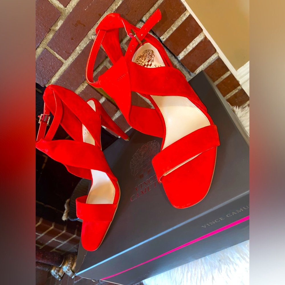 Vince Camuto Cherry Red Heels
